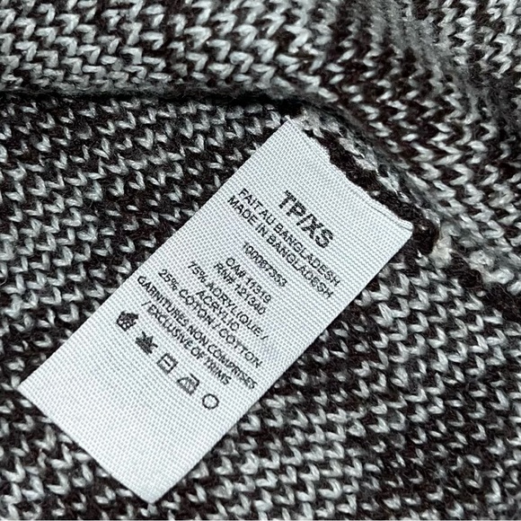 Garage Brown And Cream Houndstooth Knit Vest Top Women’s Size XS Preppy Layer - Picture 4 of 4